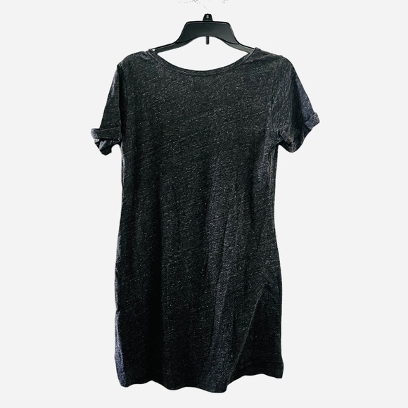 H&M LOGG Vintage Charcoal Grey Studded “41” T-Shirt Dress - Picture 2 of 3